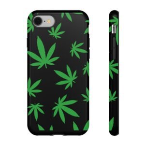 Marijuana Weed Leaf Phone Case (Black)